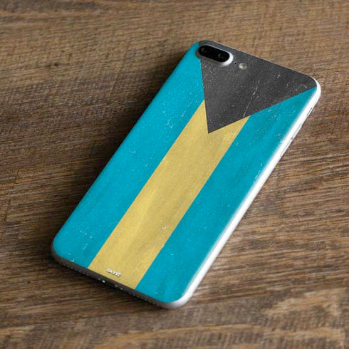 Bahamas Flag Distressed iPhone 8 Plus Skin
